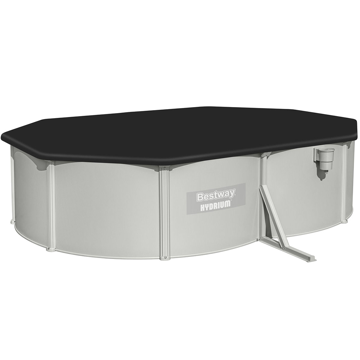 Stålväggspool Bestway Hydrium Oval 5x3,6 m