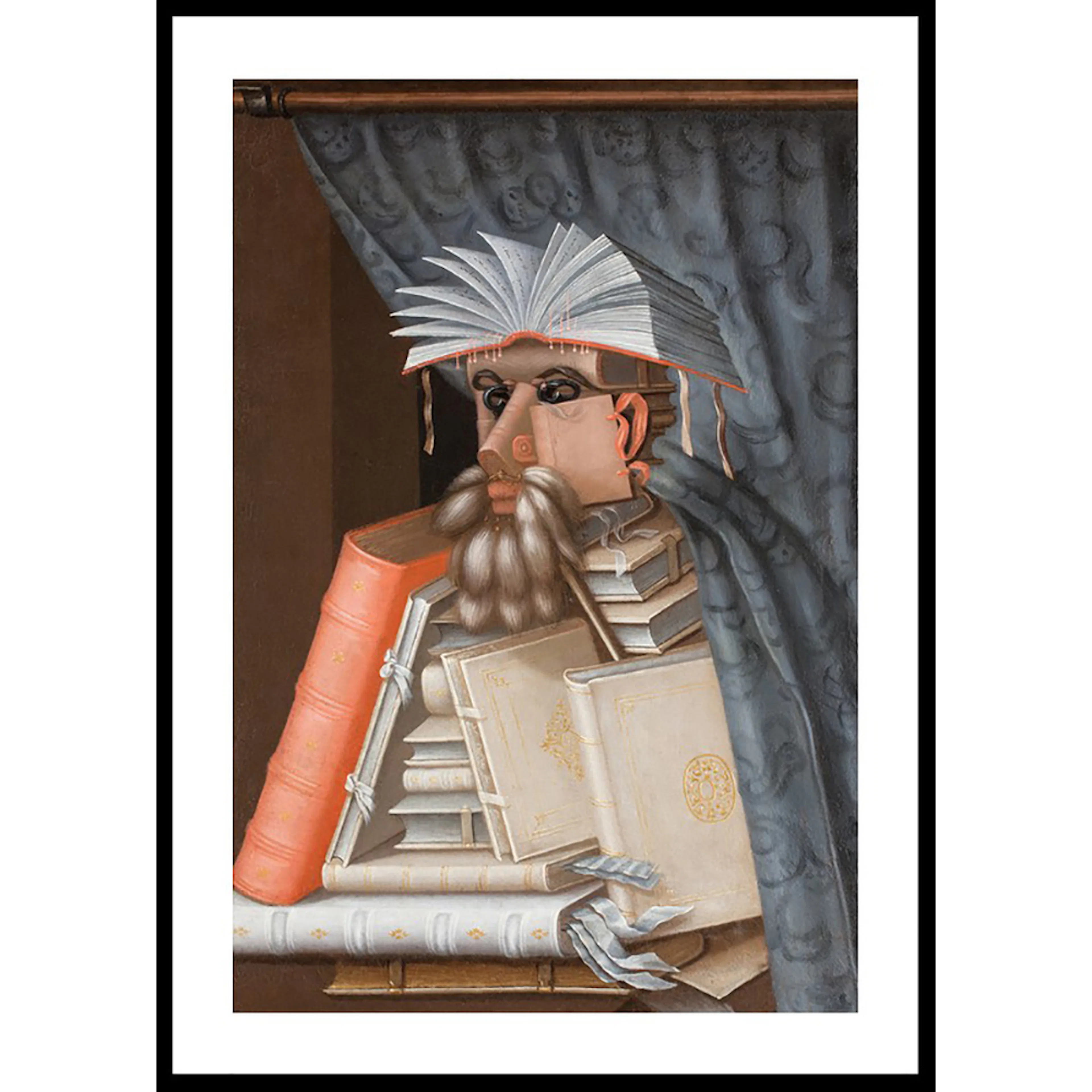 Poster Gallerix The Librarian By Giuseppe Arcimboldo