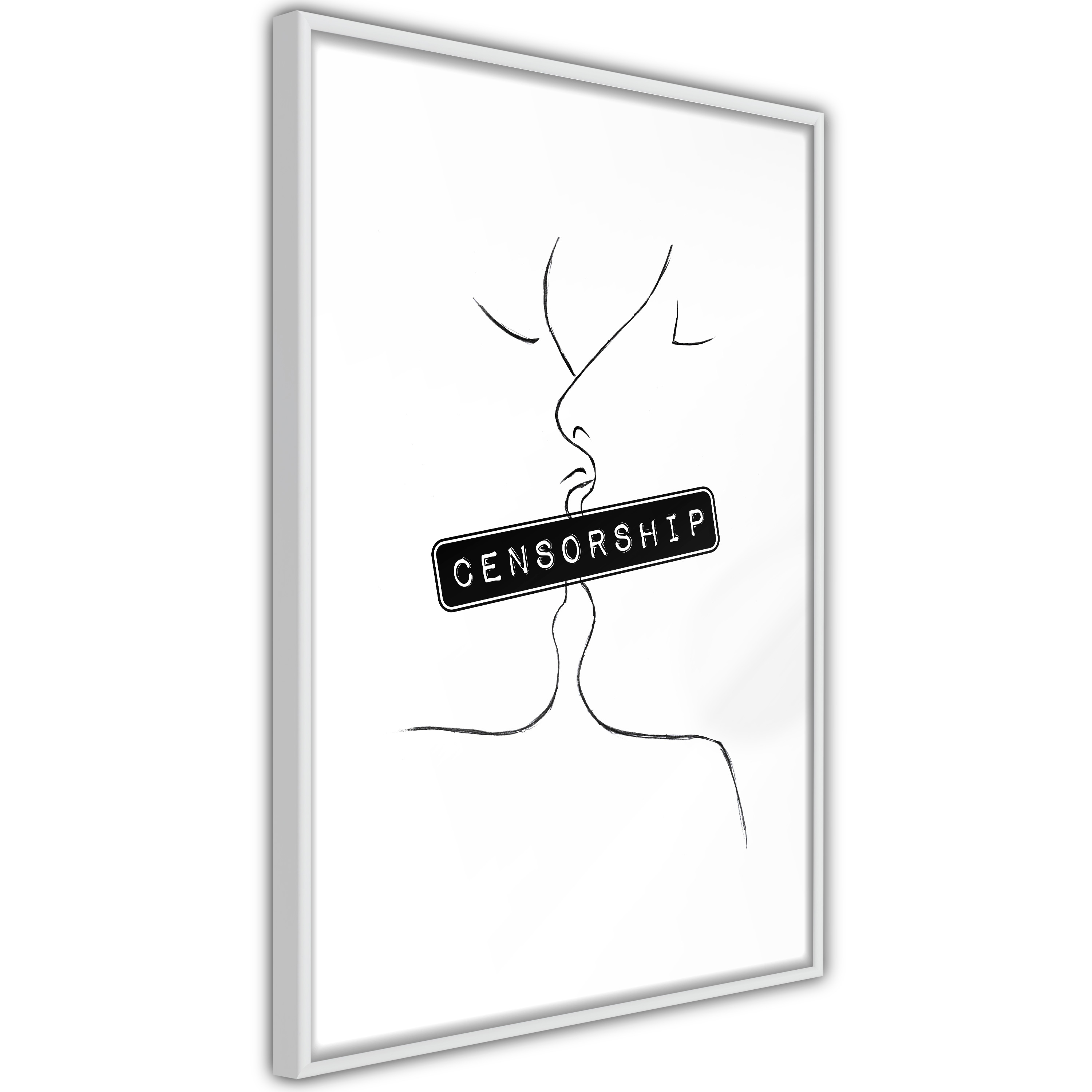 Poster Artgeist Affisch Censorship