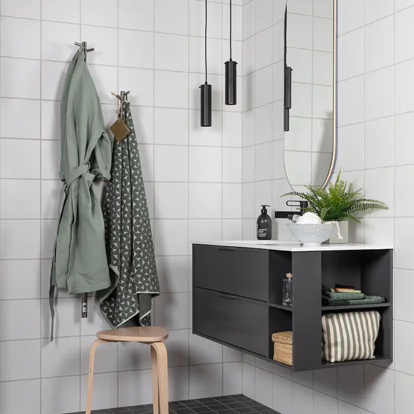 Klinker Arredo Arc Svart 10x10 cm