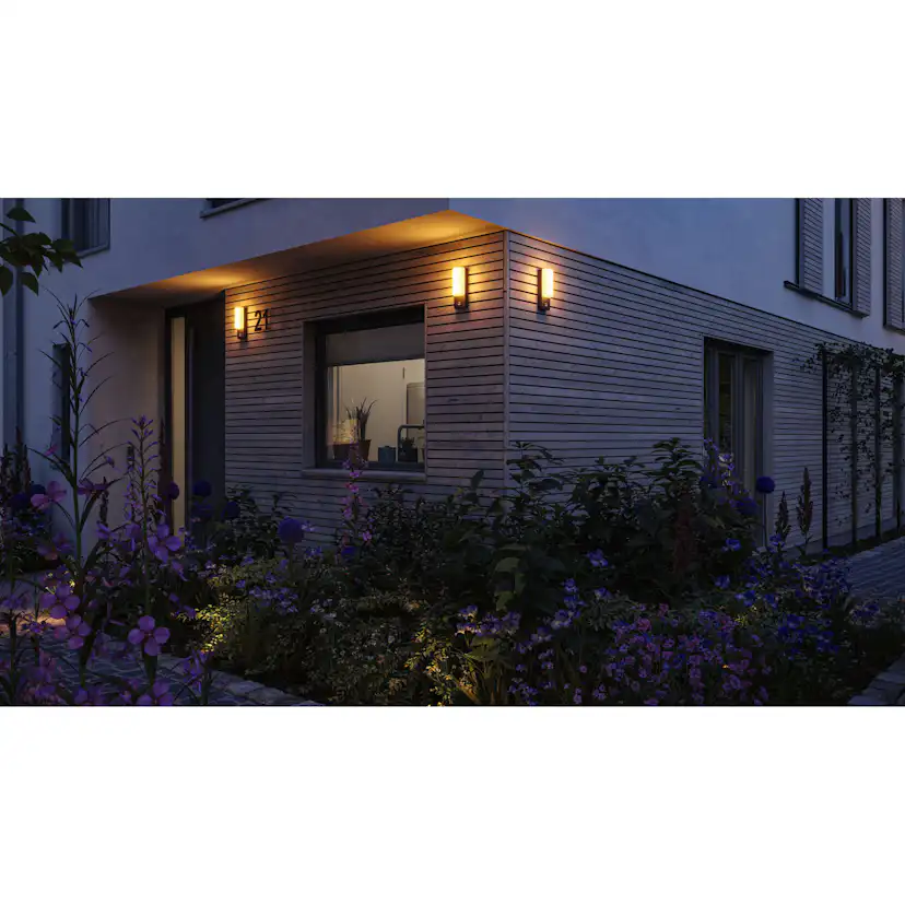 Fasadbelysning LED Paulmann Bonnie Seawater Resistant med Skymningsstyrd rörelsedetektor IP44 230V