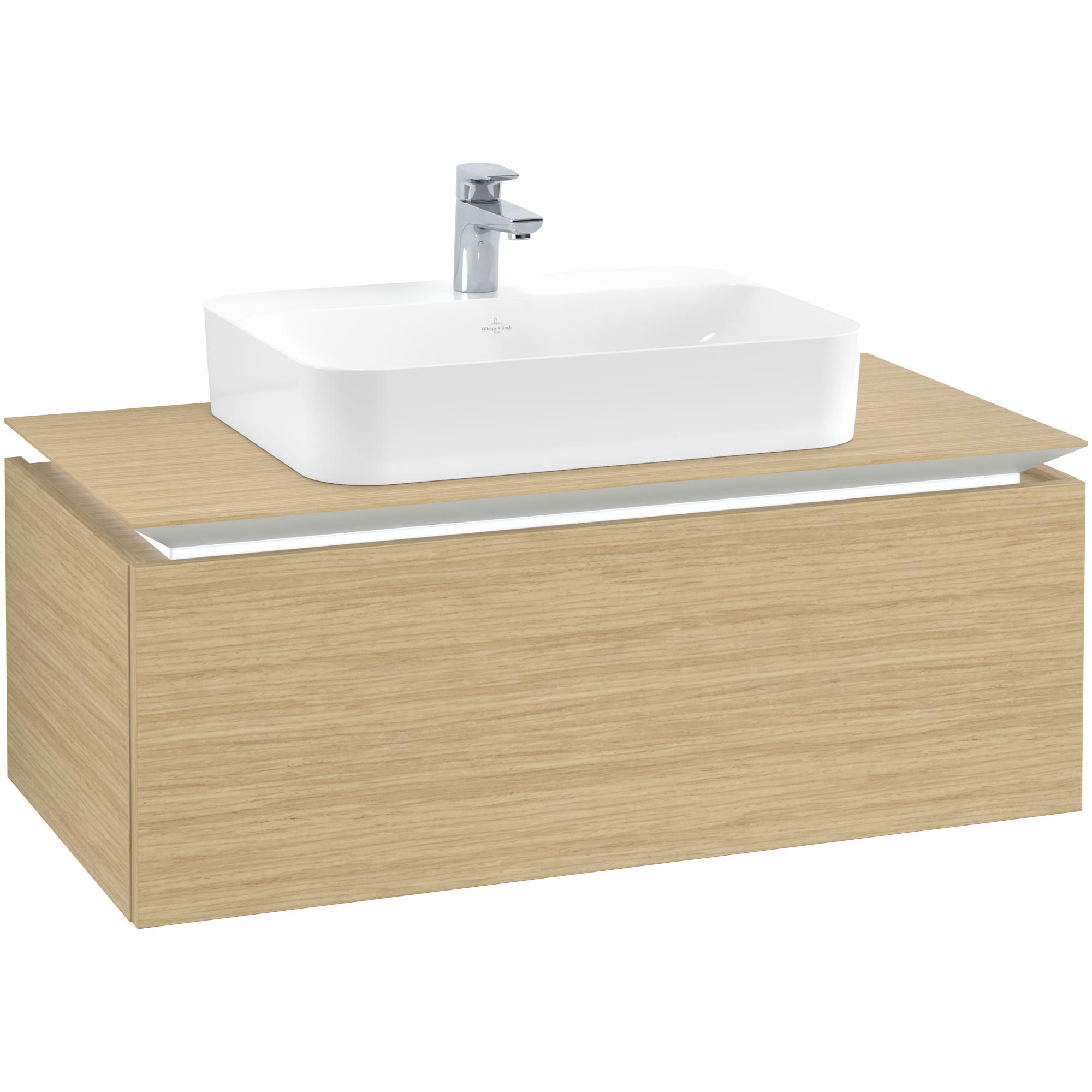 Tvättställsskåp Villeroy & Boch Legato Kompakt med 1 Låda för Ytmonterat Tvättställ från Finion & Memento