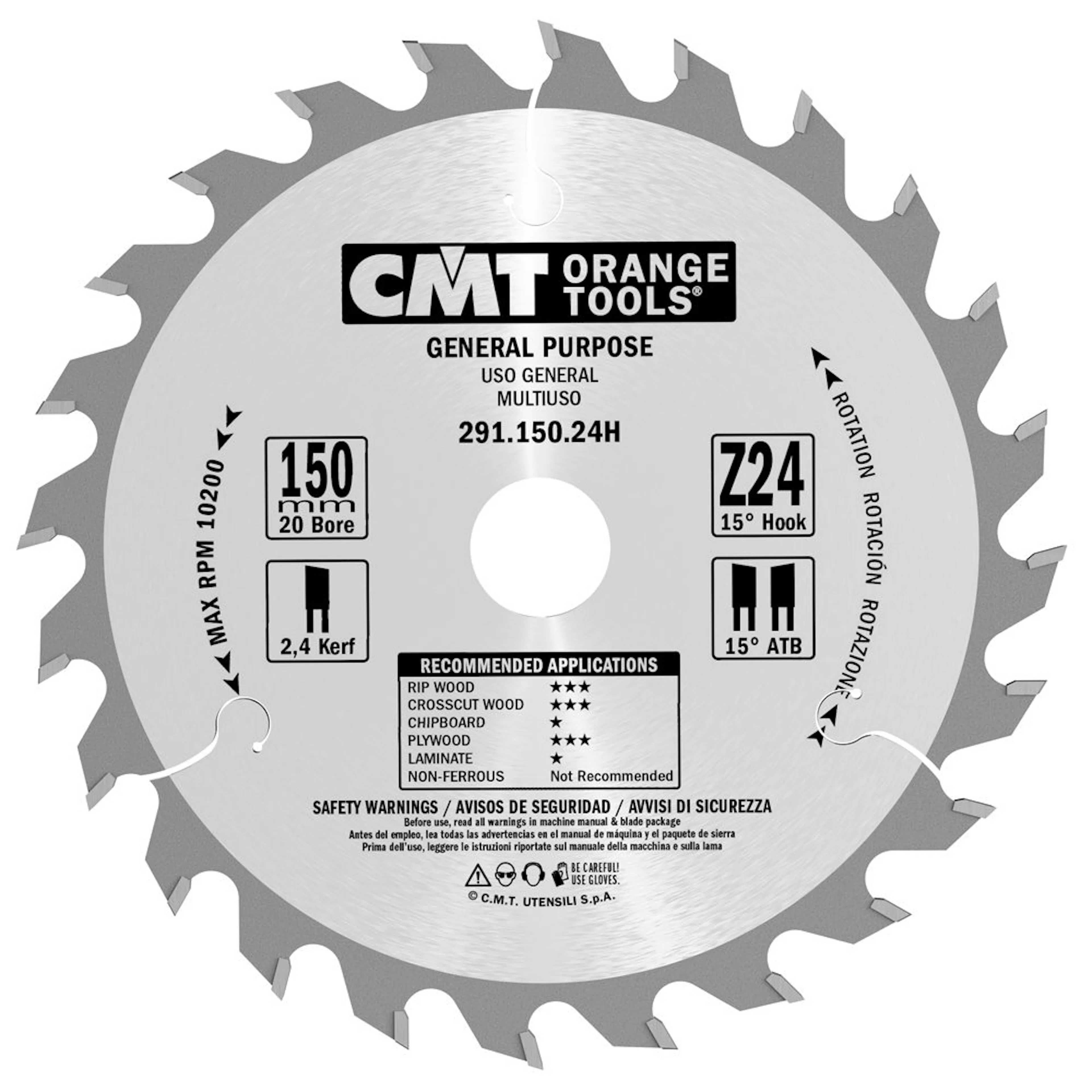 Sågklinga CMT Orange Tools Kapning/Klyvning