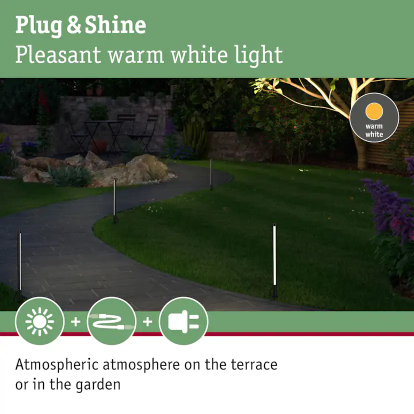 Pollare LED Paulmann Pin Plug & Shine IP44 24V