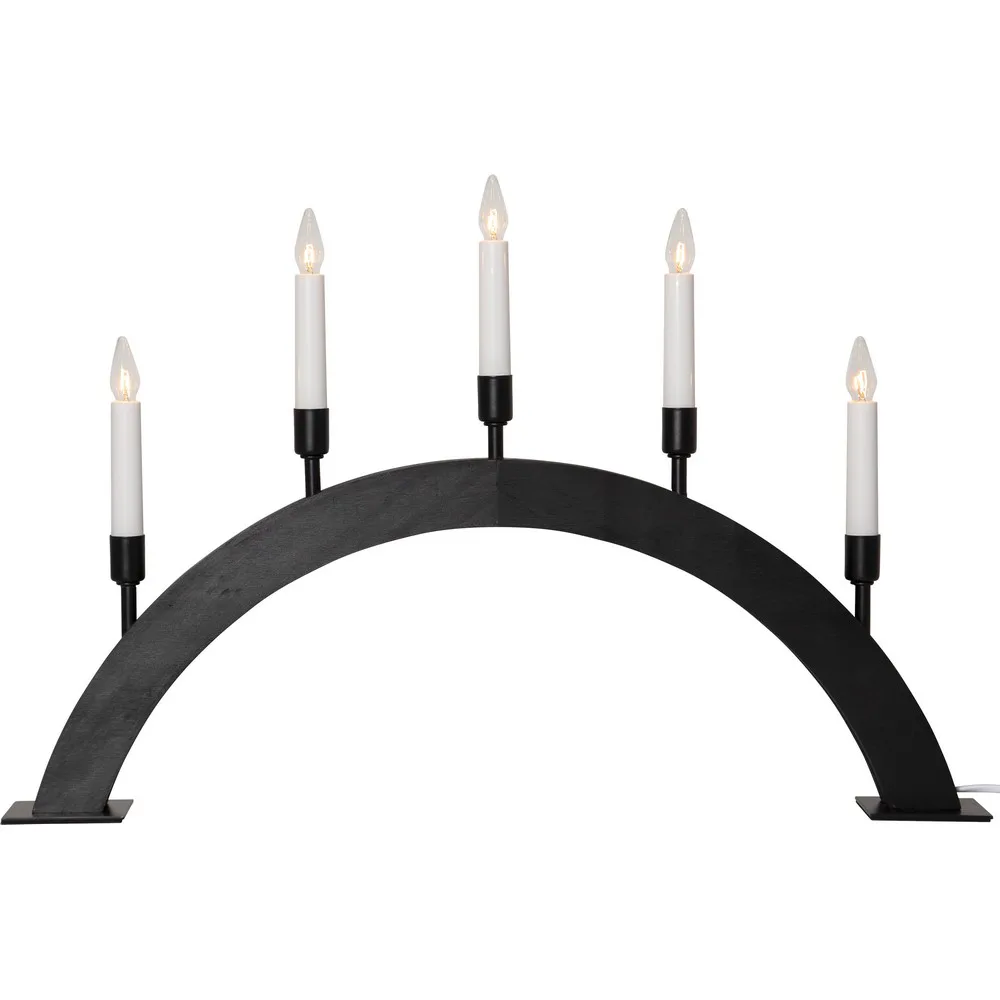 Ljusstake Vind Svart