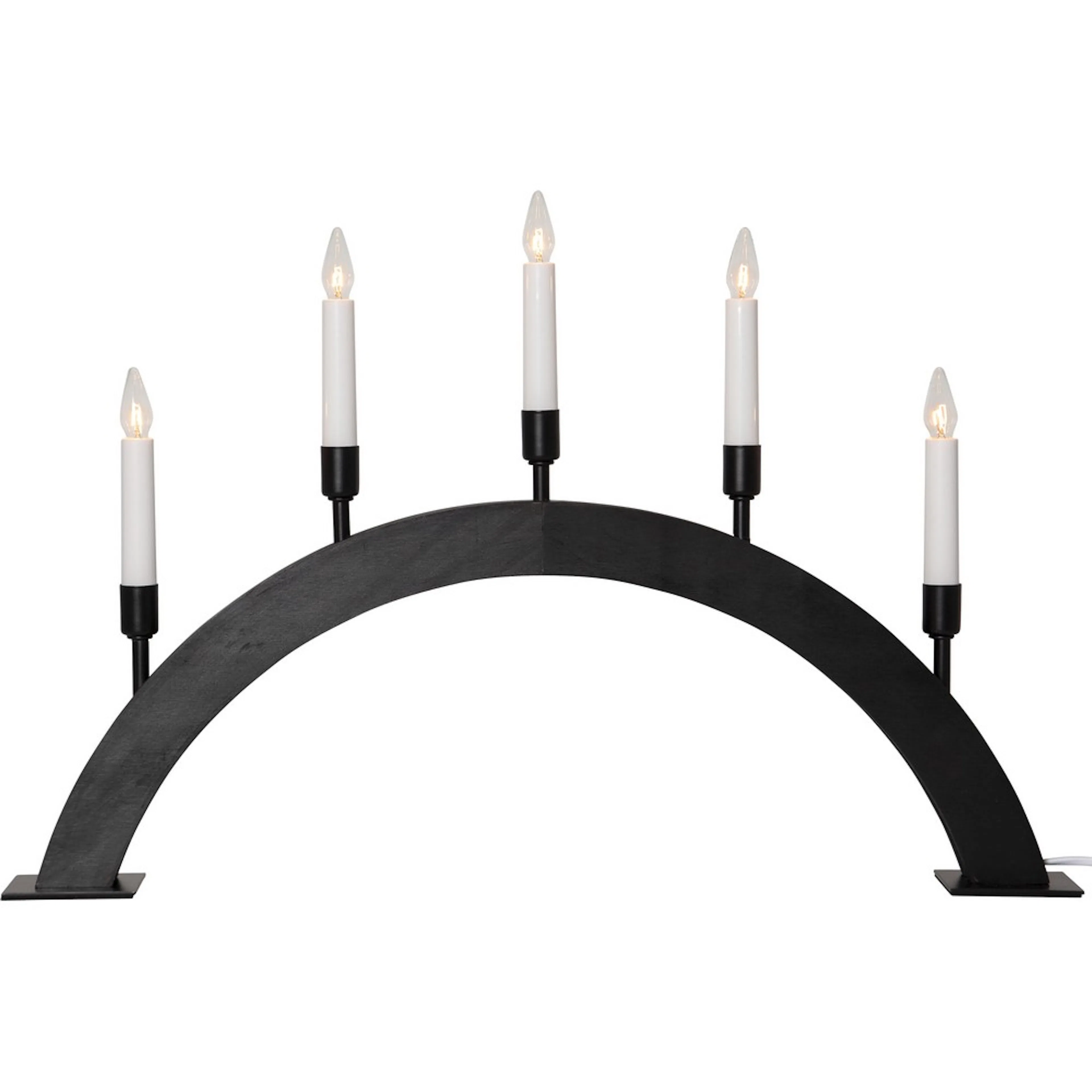 Ljusstake Vind Svart