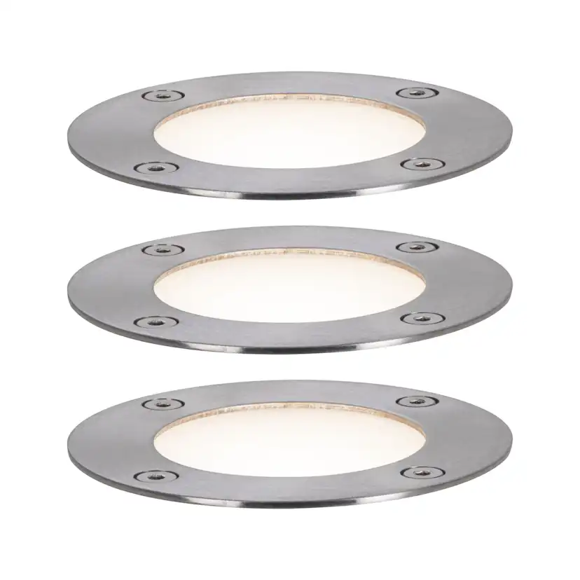LED Infälld Markbelysning Paulmann Plug & Shine Smart Home Zigbee 3.0 Floor Profil IP67 RGBW+ 3,7W 3-pack