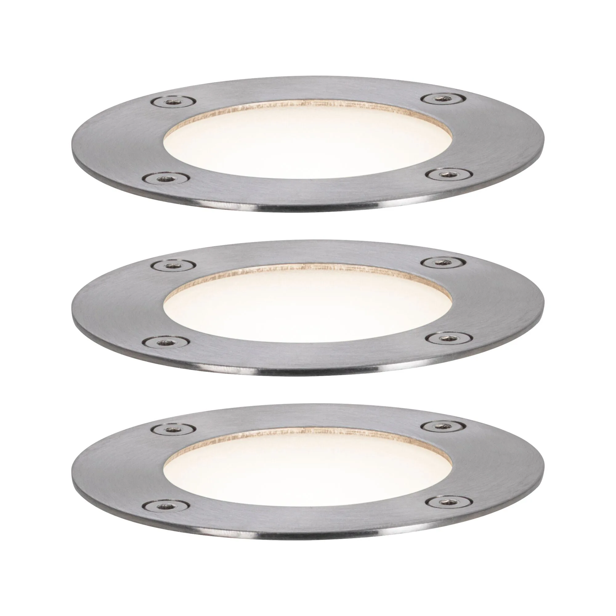 LED Infälld Markbelysning Paulmann Plug & Shine Smart Home Zigbee 3.0 Floor Profil IP67 RGBW+ 3,7W 3-pack