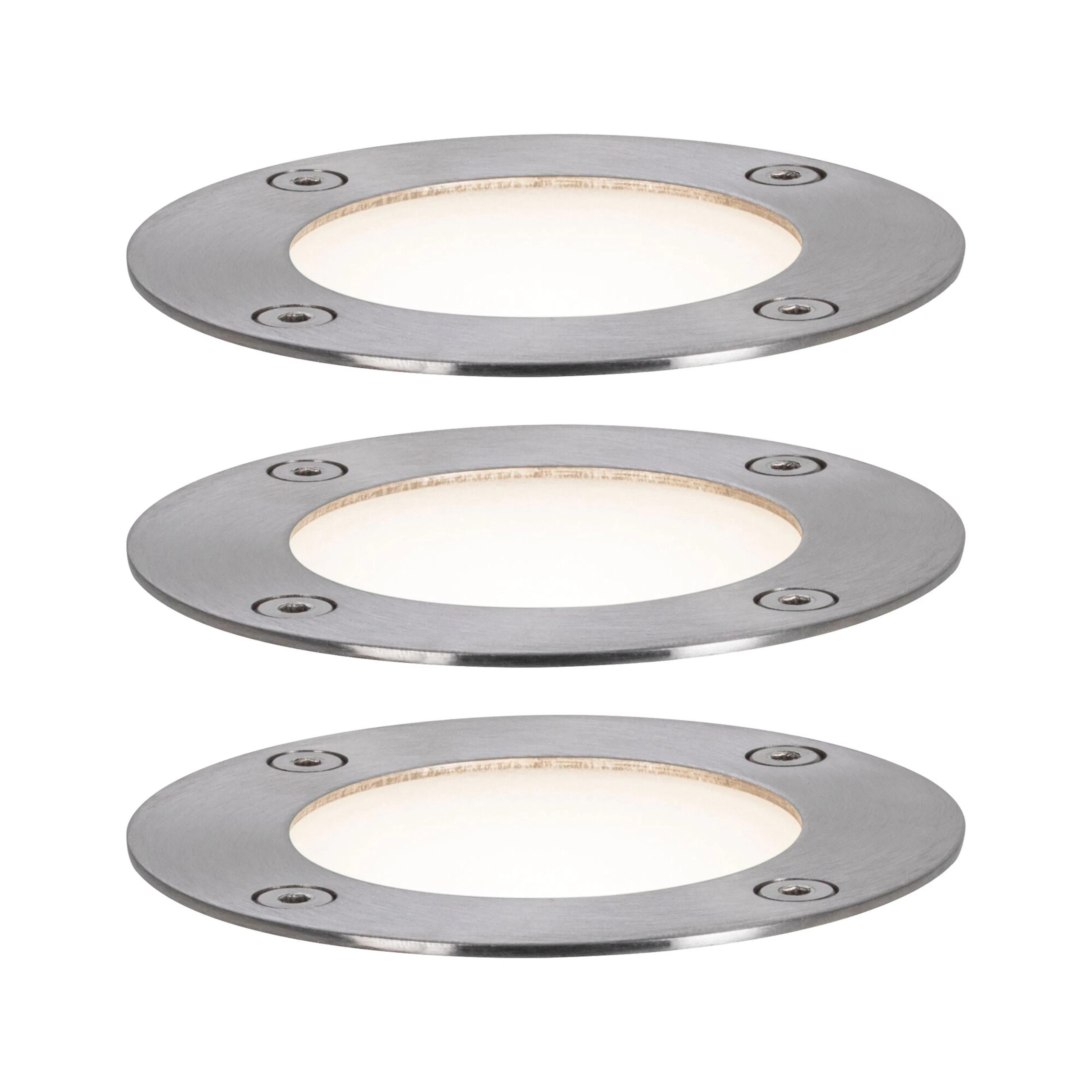 LED Infälld Markbelysning Paulmann Plug & Shine Smart Home Zigbee 3.0 Floor Profil IP67 RGBW+ 3,7W 3-pack