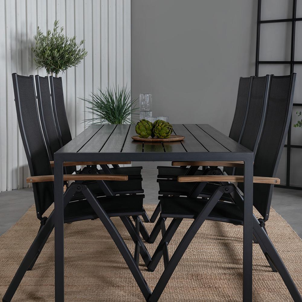 Matgrupp Venture Home Bront med 6 Perla Positionsstolar