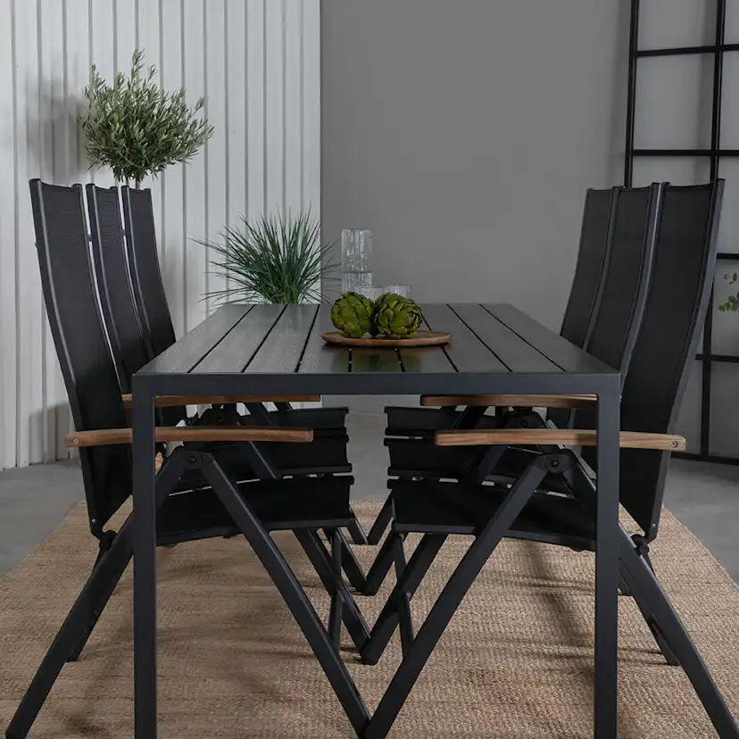 Matgrupp Venture Home Bront med 6 Perla Positionsstolar