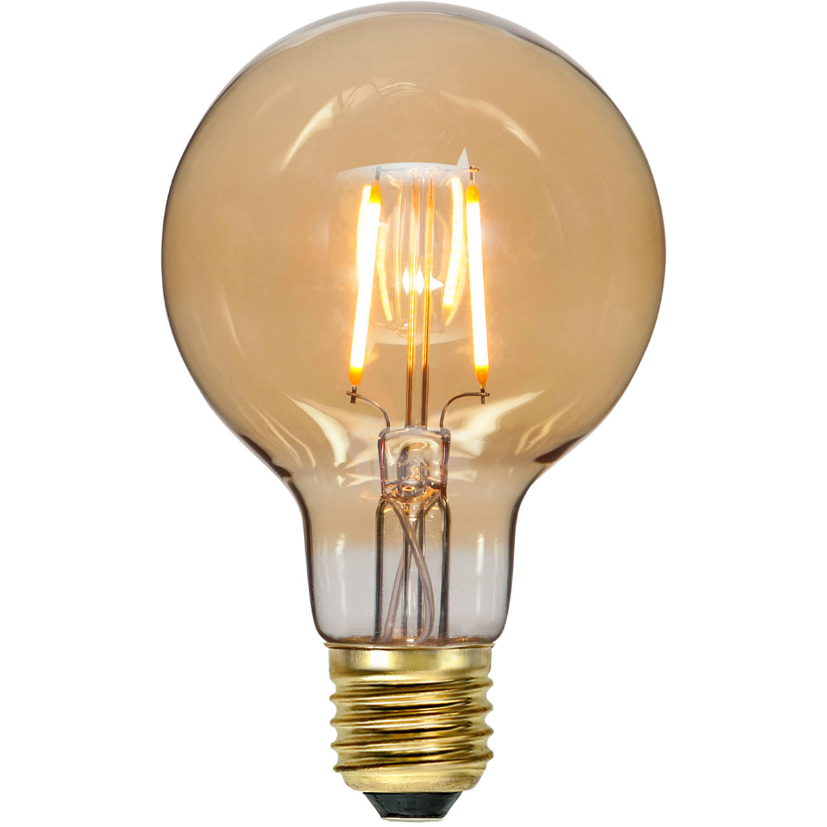 LED-Lampa Star Trading E27 G80 80lm Amber för Belysning