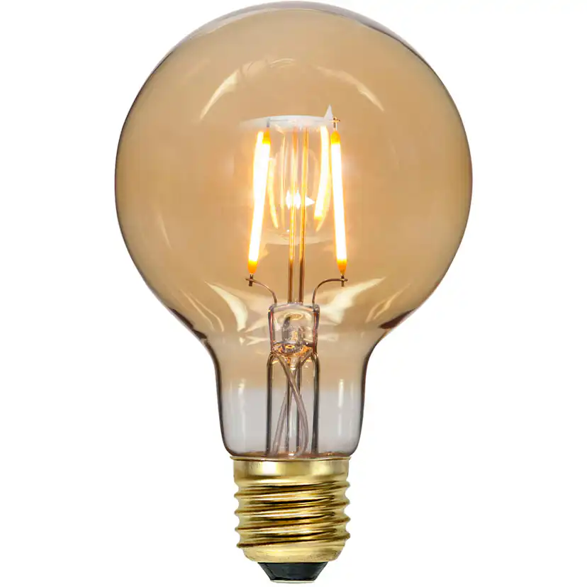 LED-Lampa Star Trading E27 G80 80lm Amber för Belysning