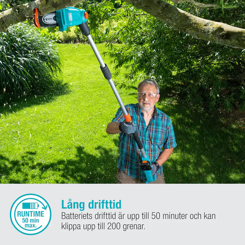 Teleskopisk Stångsåg Gardena TCS 20/18V P4A utan Batteri
