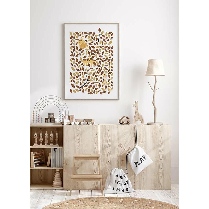 Poster Gallerix Hiding Giraffe 4106