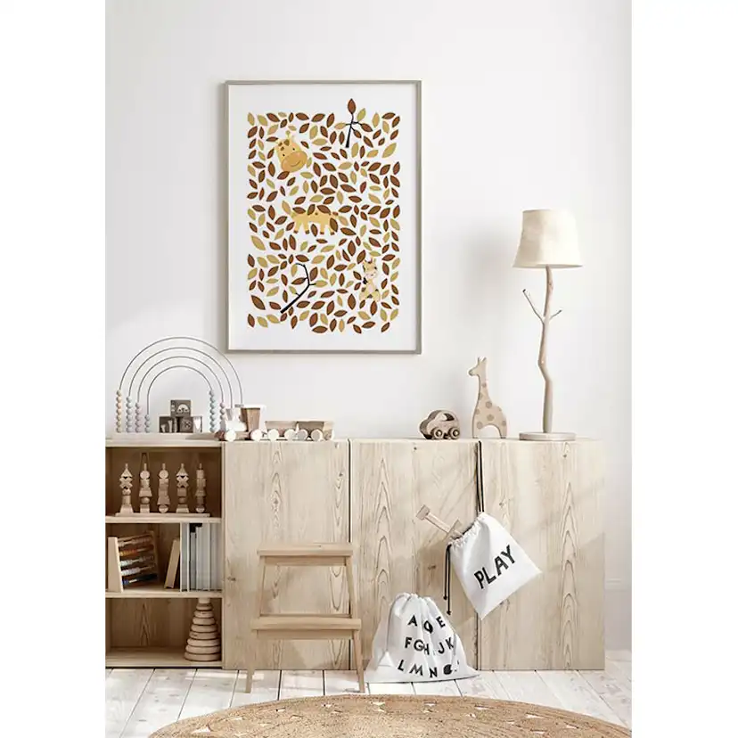 Poster Gallerix Hiding Giraffe 4106