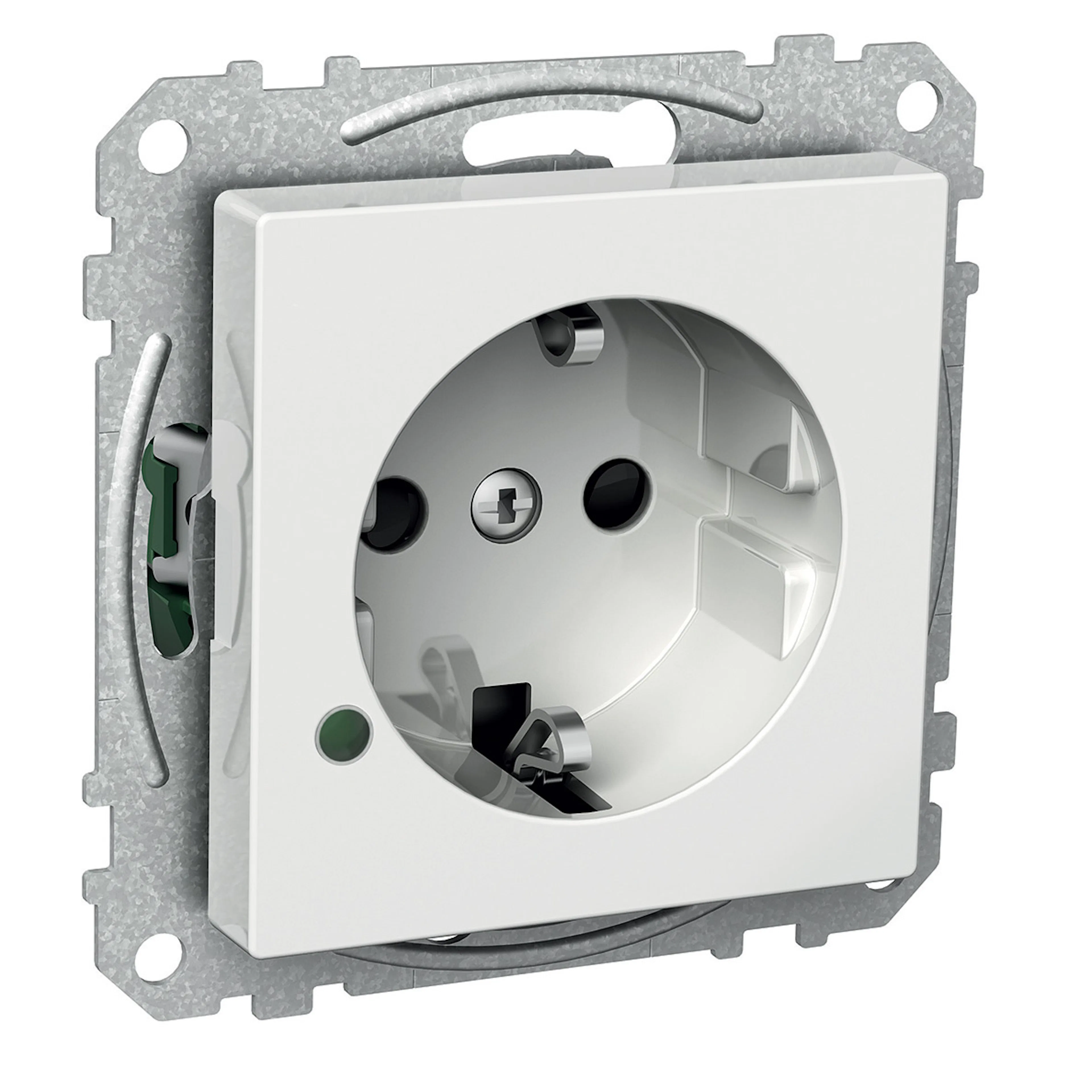 Vägguttag Schneider Electric Exxact med LED-indikering
