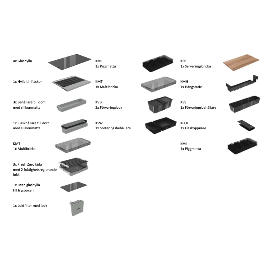 Tillbehörspaket För Kylskåp BORA Cool Best