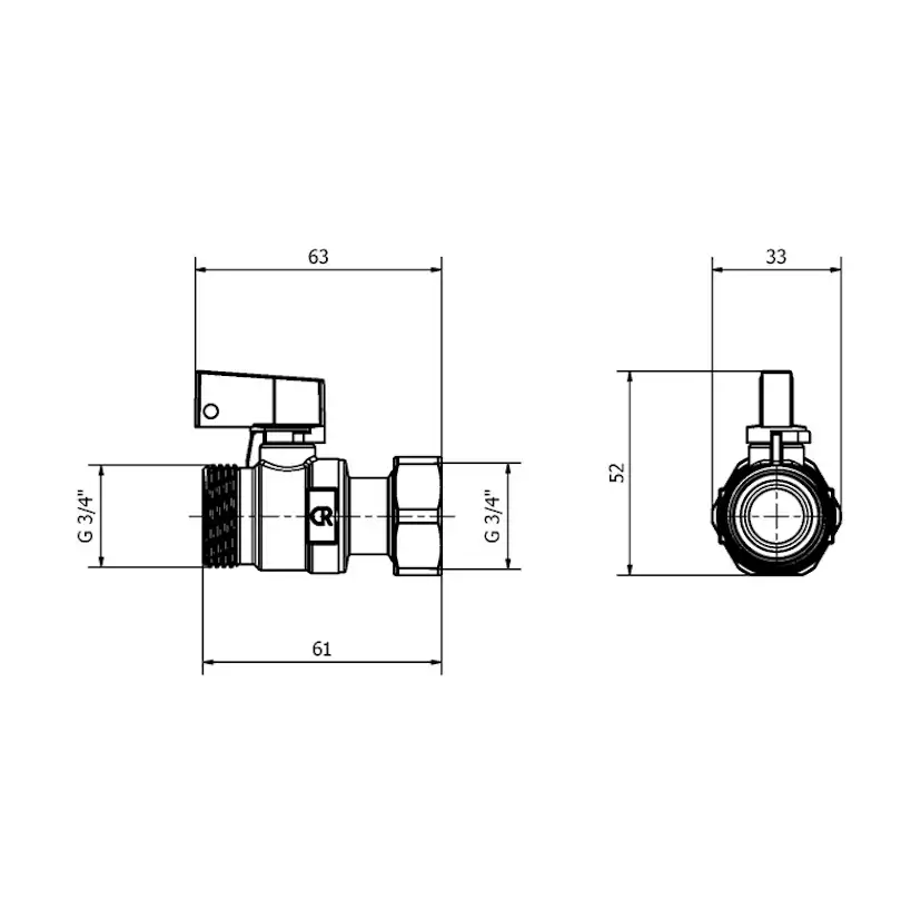 Kulventil 276 R 276 R