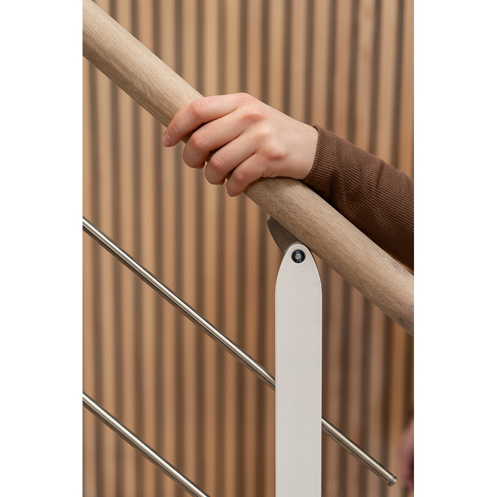 Spartrappa Dolle Sydney Ek Vit-Oljad 1/4 Design