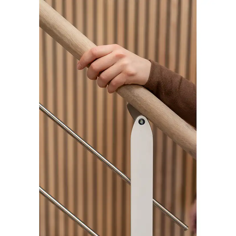 Spartrappa Dolle Sydney Ek Vit-Oljad 1/4 Design