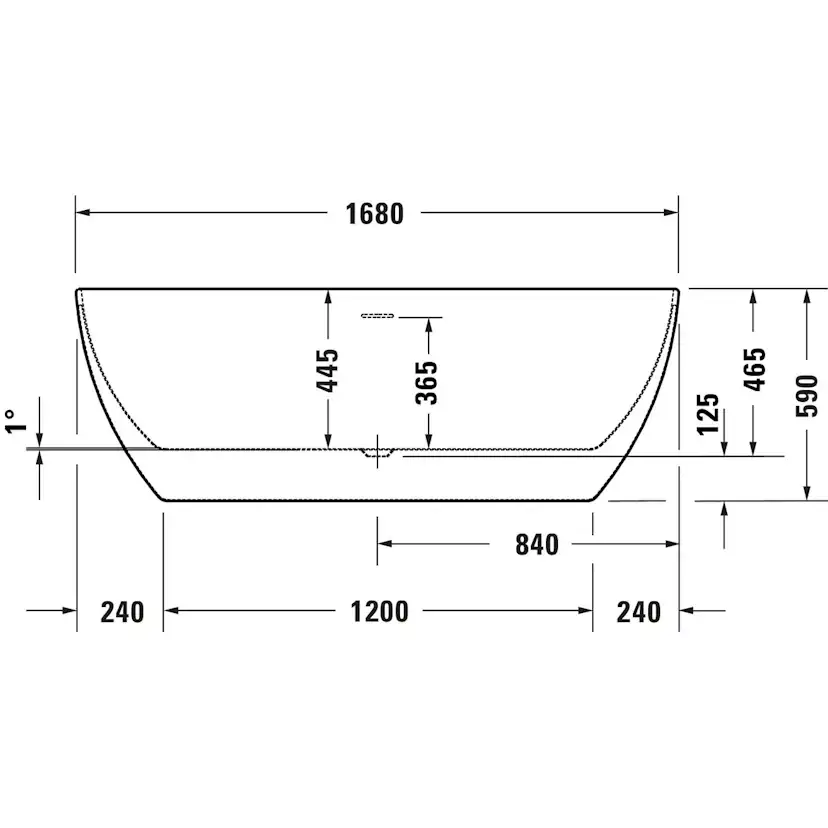 Badkar Duravit Kanto