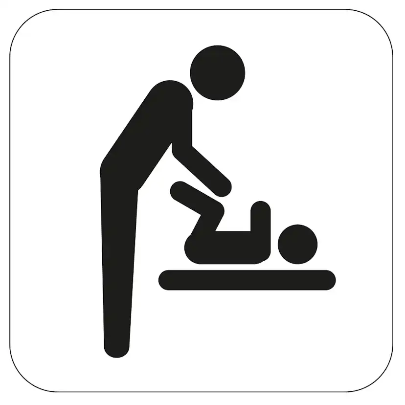 WC-Skylt Habo Skötrum