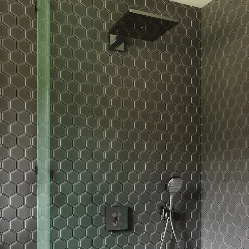 Inbyggnadspaket Dusch Hansgrohe Raindance E Select Takdusch: Vägganslutning