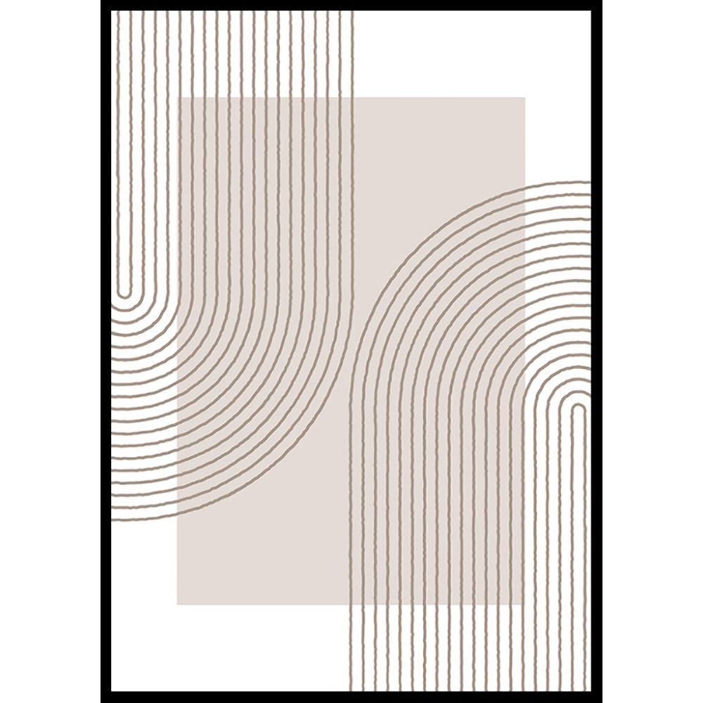 Poster Gallerix Abstract Lined No2