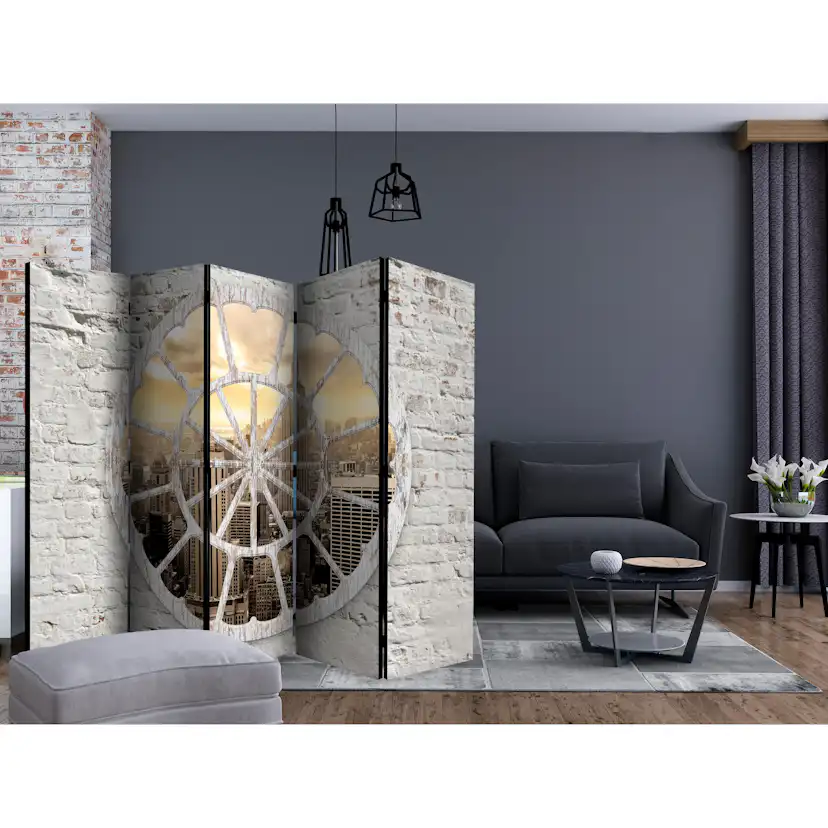 Rumsavdelare Skärmvägg Arkiio New York A View through the Window II 225x172 cm