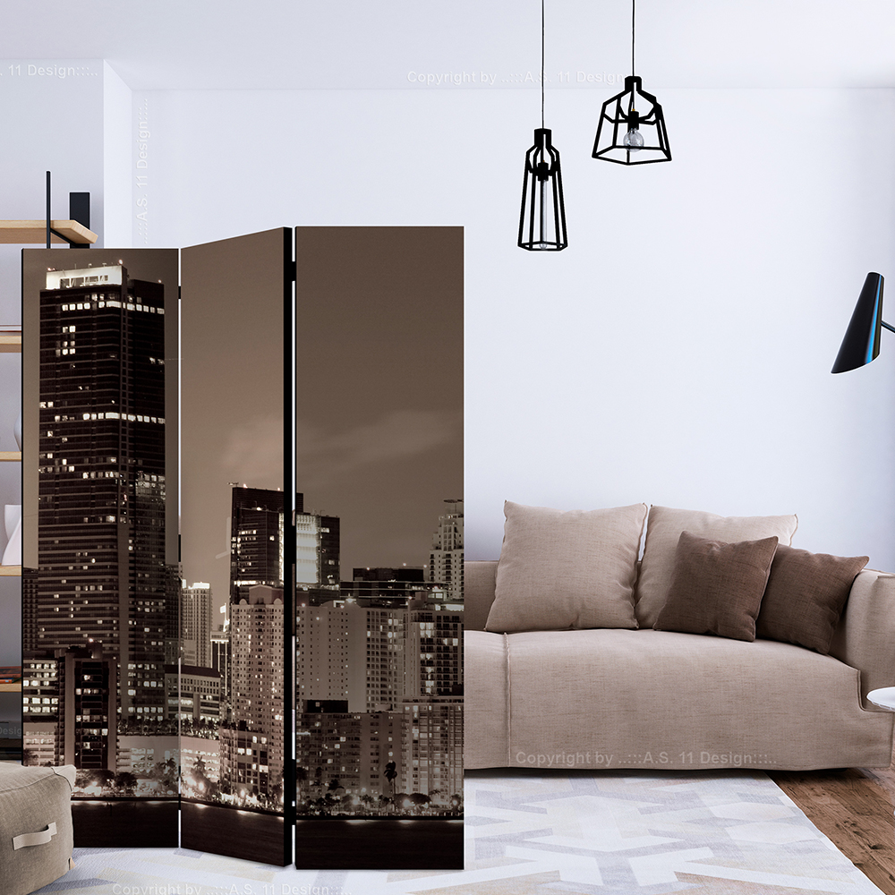 Rumsavdelare Skärmvägg Arkiio Miami In Sepia 135x172 cm