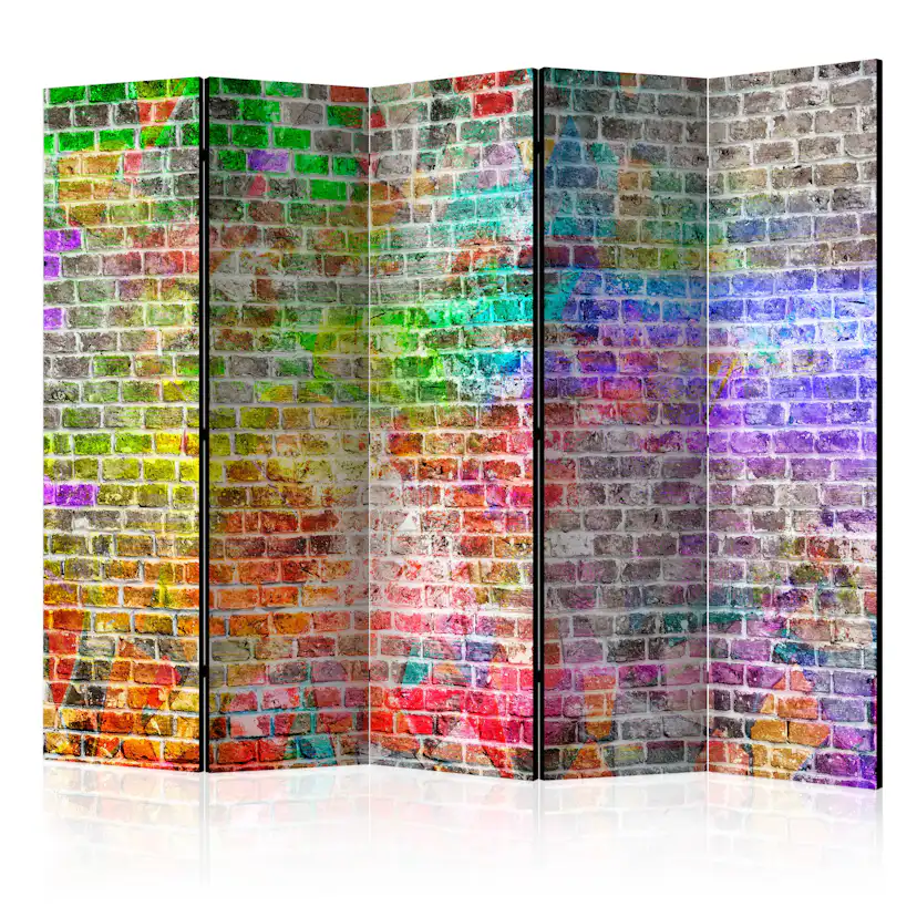 Rumsavdelare Skärmvägg Arkiio Rainbow Wall II 225x172 cm