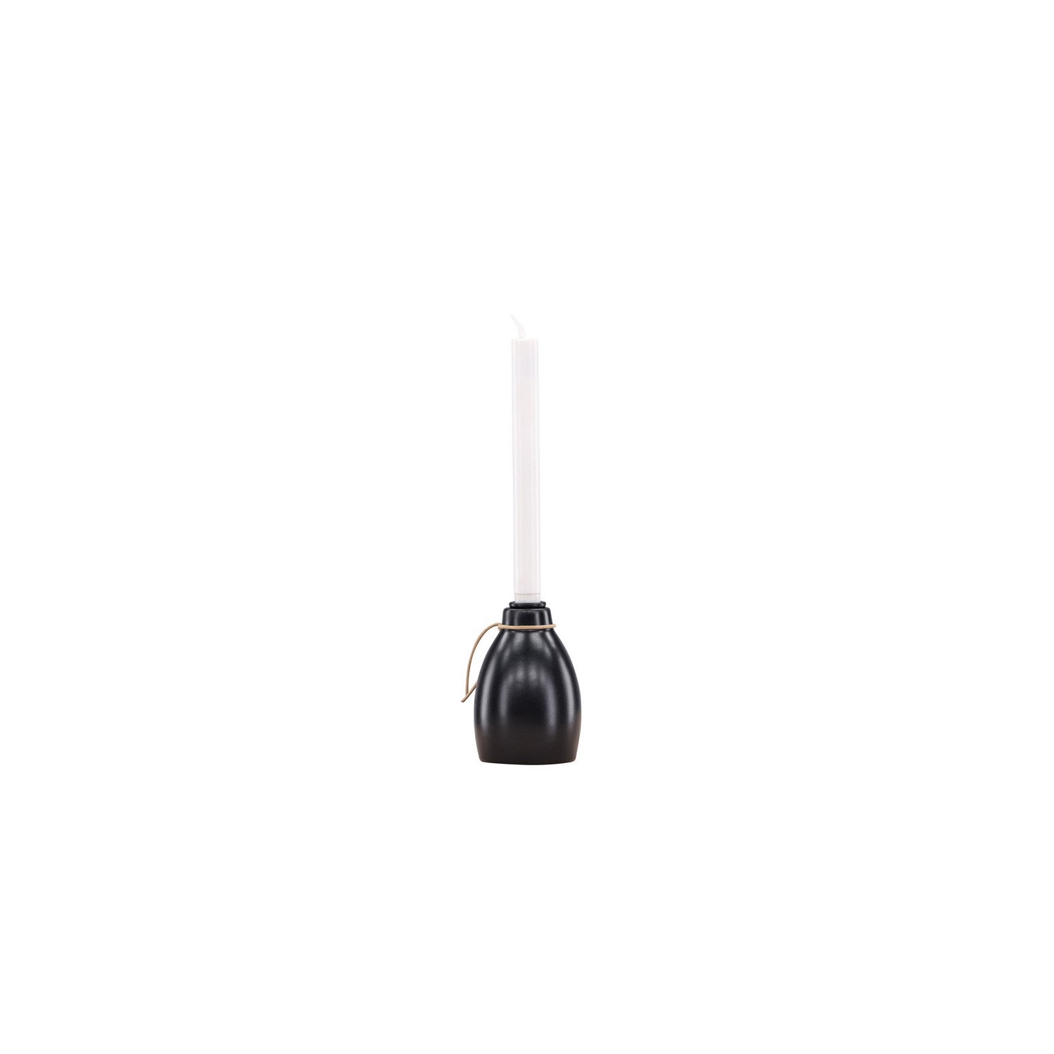 Ulricehamn Candlestick  9cm - Black  / 9 cm
