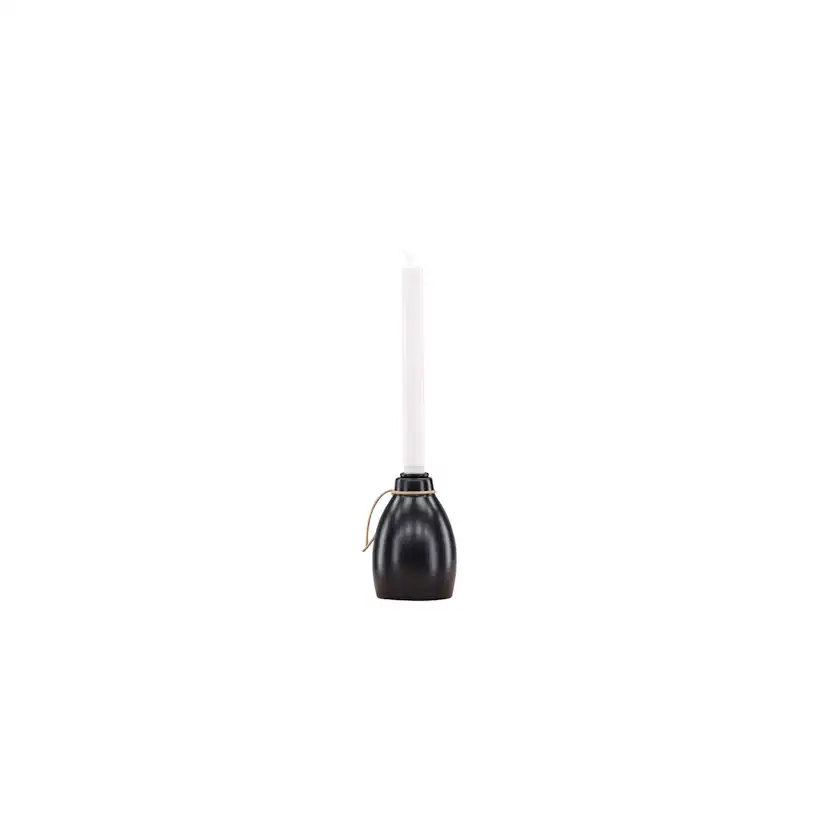 Ulricehamn Candlestick 9cm - Black / 9 cm