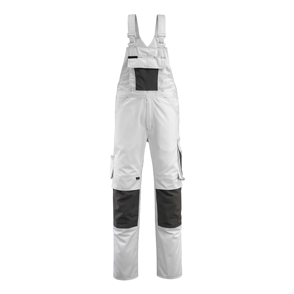 Mascot UNIQUE Hängselbyxor med knäfickor 12169-442-0618 Storlek: 82C46, Färg: Vit/mörk Antracit