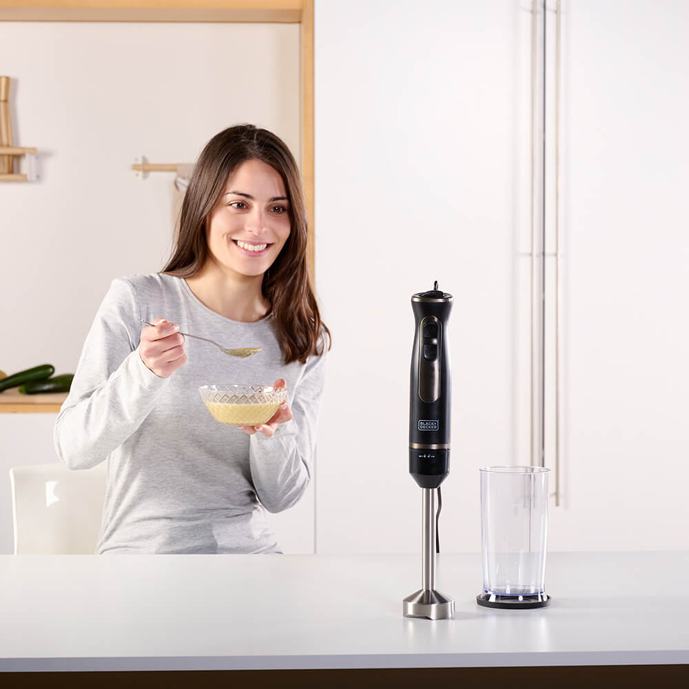 Stavmixer Black+Decker 800W Svart Tillbehör