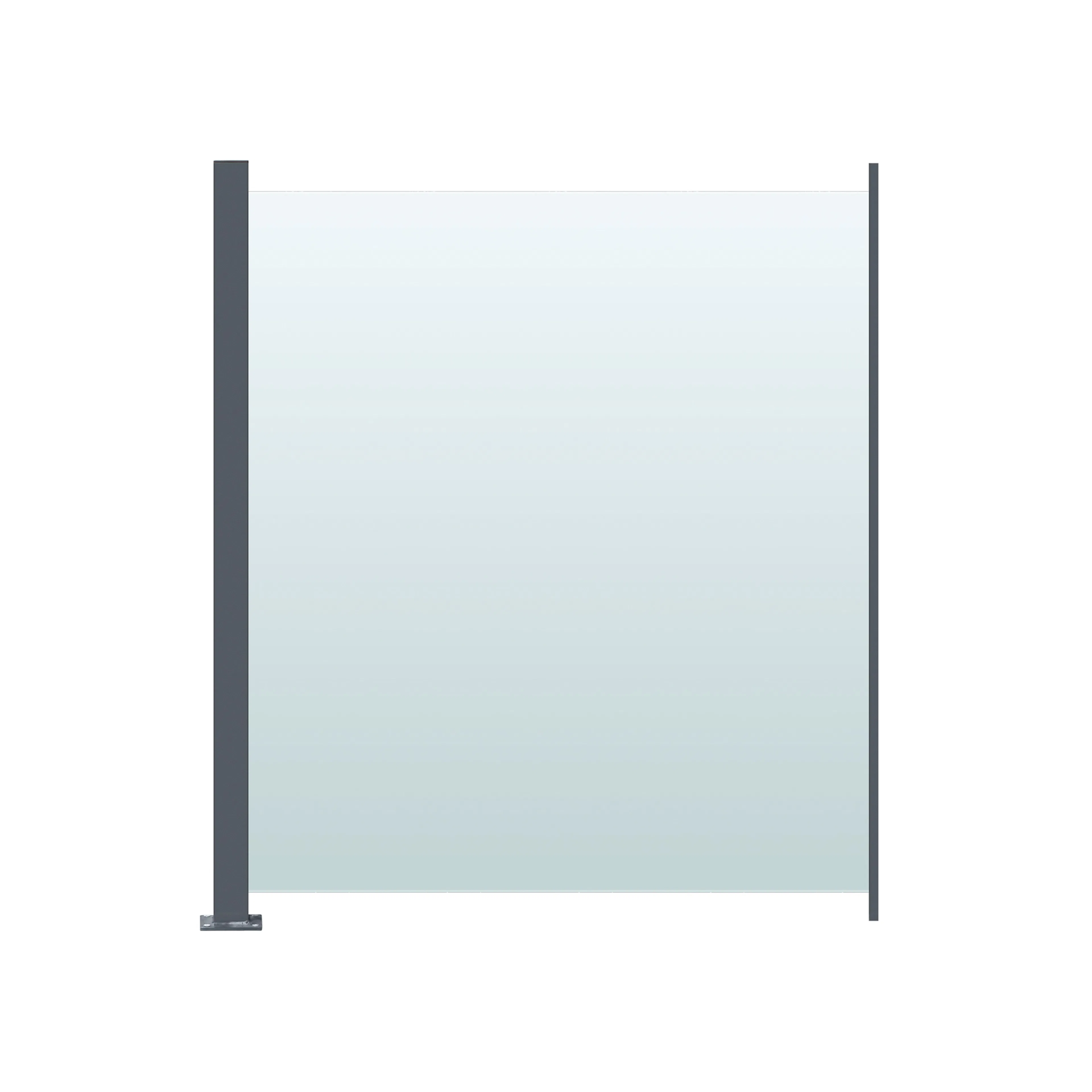 Glasräcke Hortus Klarglas Inkl Modul & Stolpe 90 x 100 cm