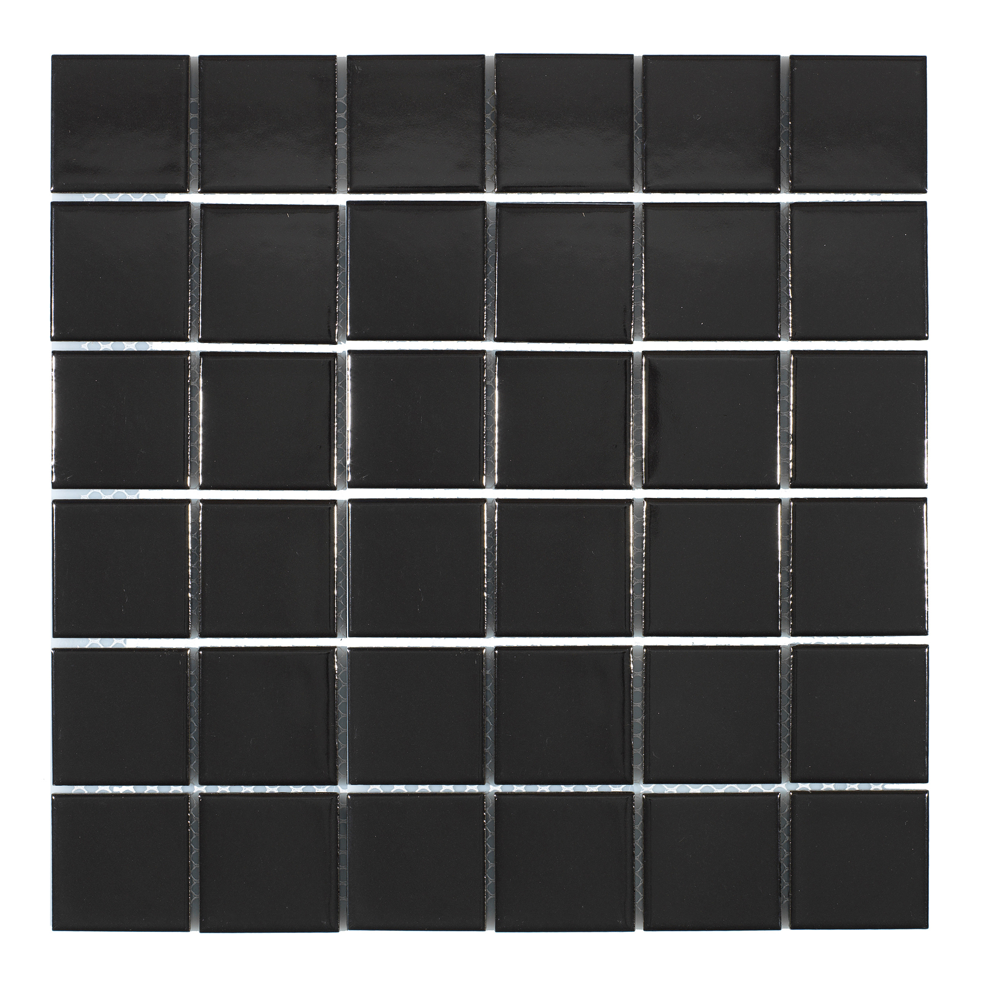 Klinkermosaik Arredo Titan Svart Blank 5x5 cm