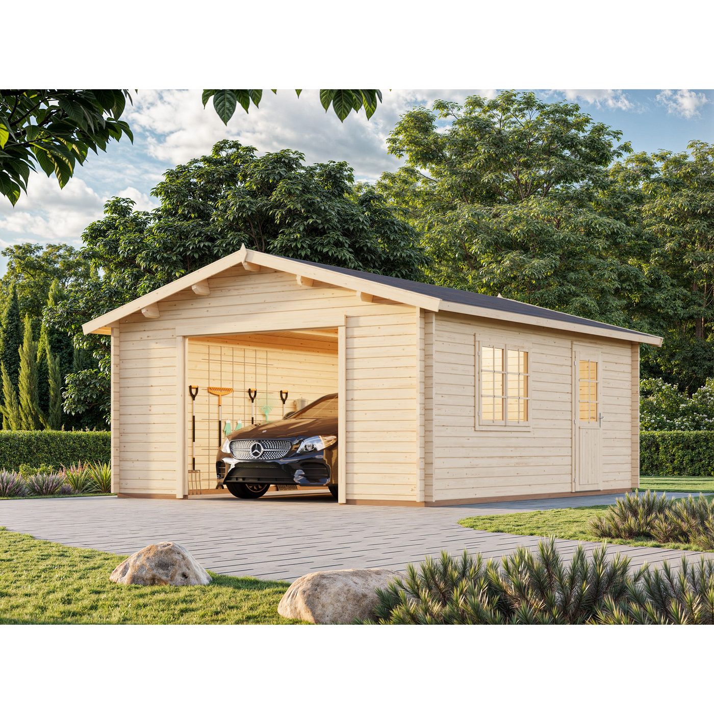 Irene/Roger 23,9 m2 kit Impregnerad transparent
