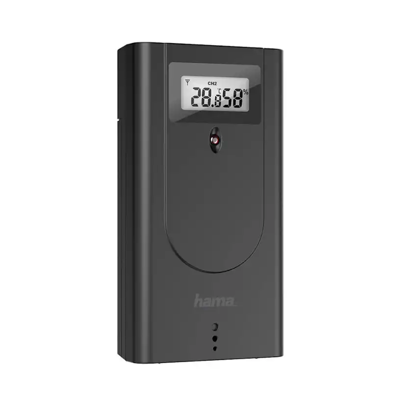 Väderstation Hama Black Line Plus Trådlös Termometer med WiFi & Frostlarm Svart