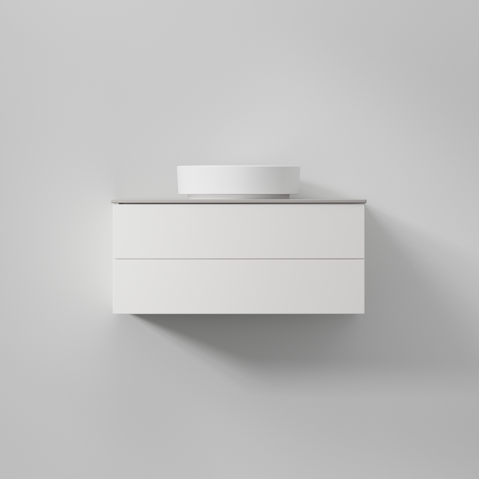 Kommod AIR Solid 80,Premium White, 2 lådor,796x350x450 Bredd: 800 mm