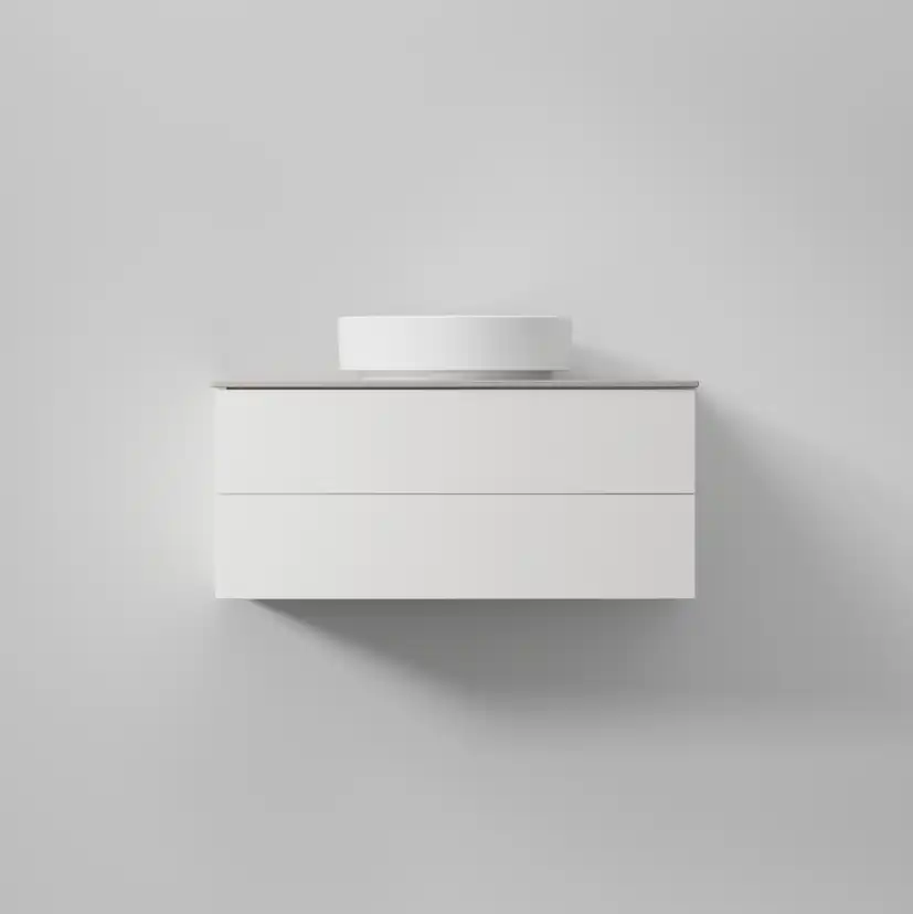 Kommod AIR Solid 80,Premium White, 2 lådor,796x350x450 Bredd: 800 mm