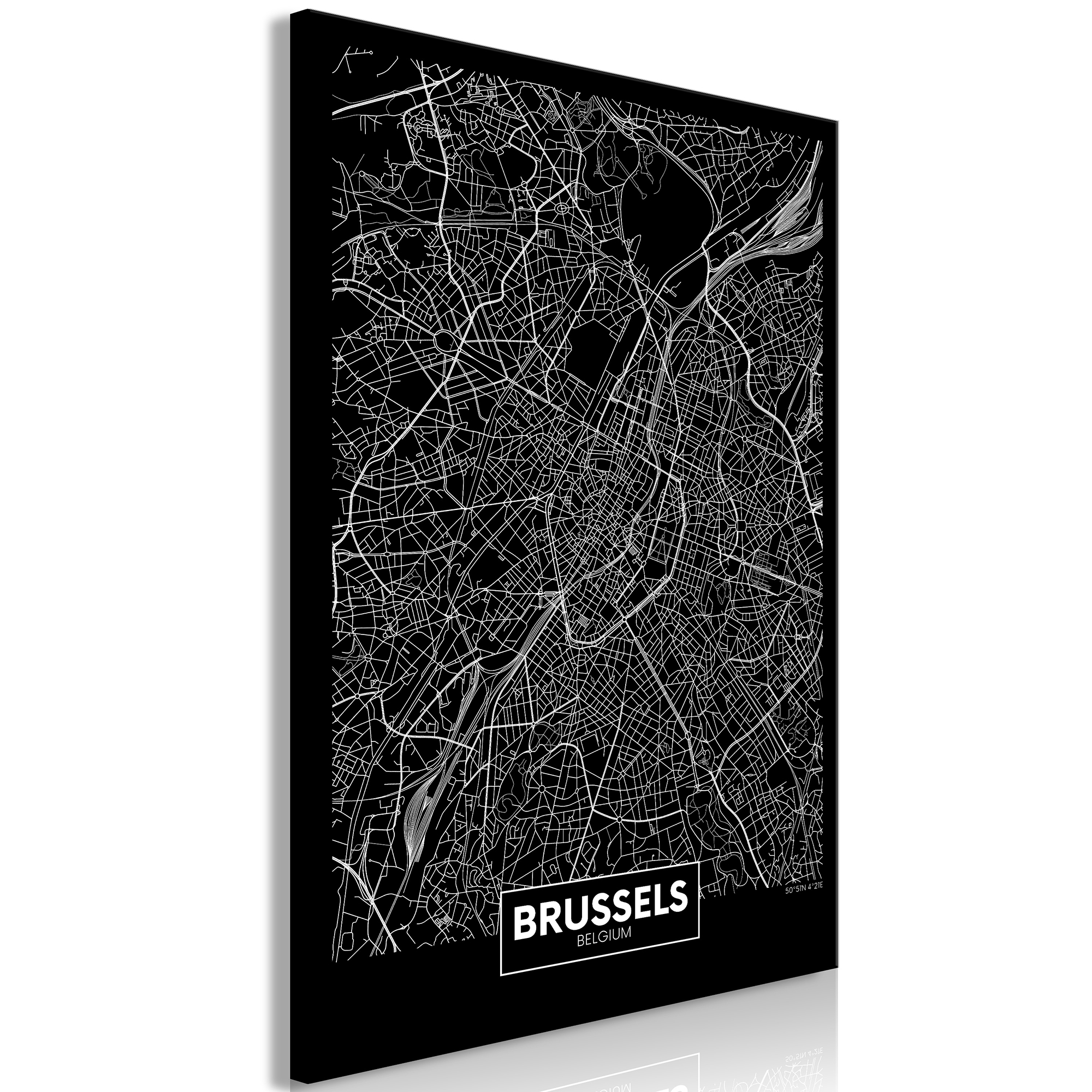 Tavla Arkiio Dark Map of Brussels