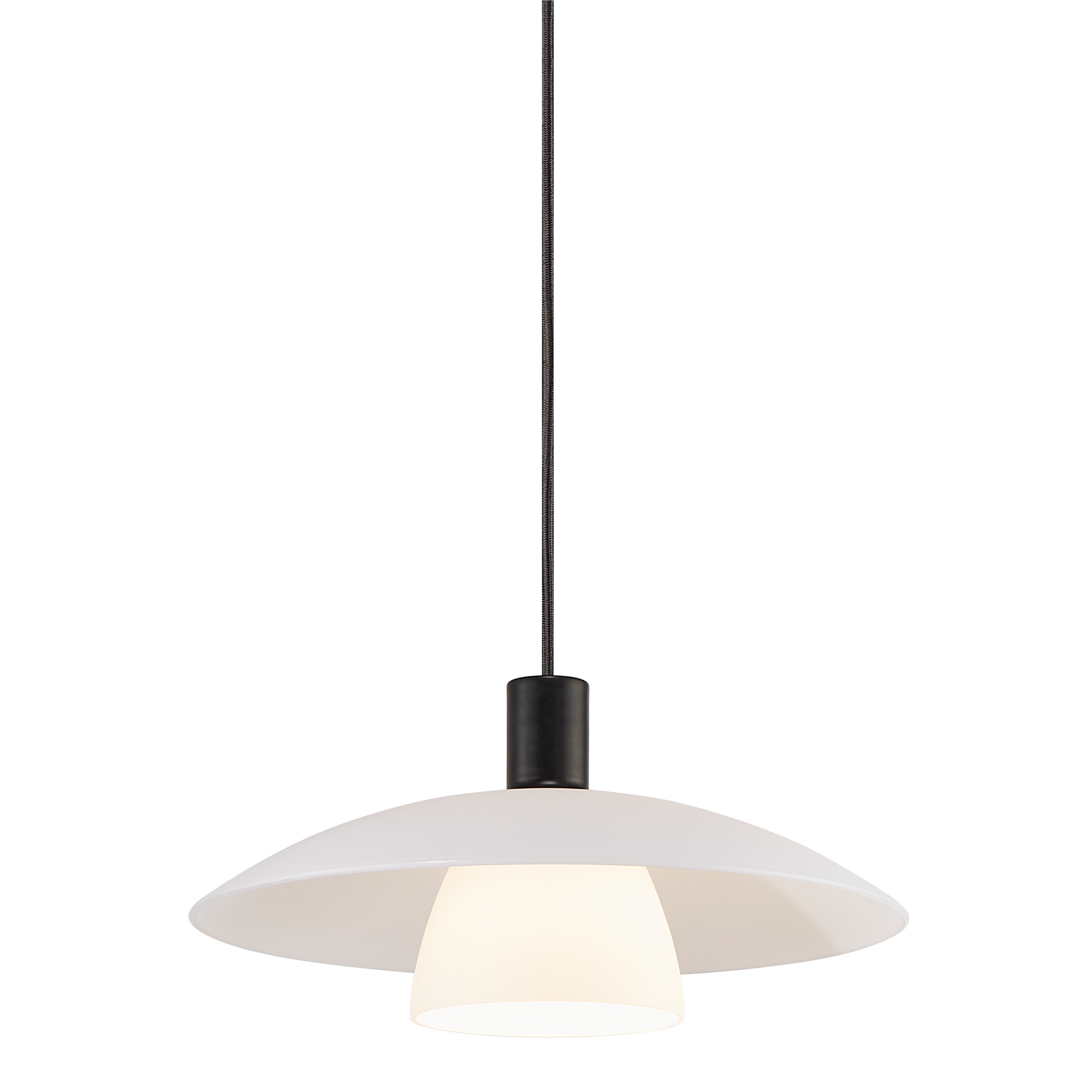 Taklampa Nordlux Verona Svart Glas Pendel E27 Takbelysning