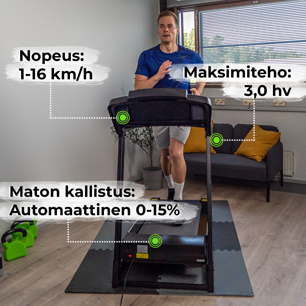 Löpband Core 3000 för Hemmagym