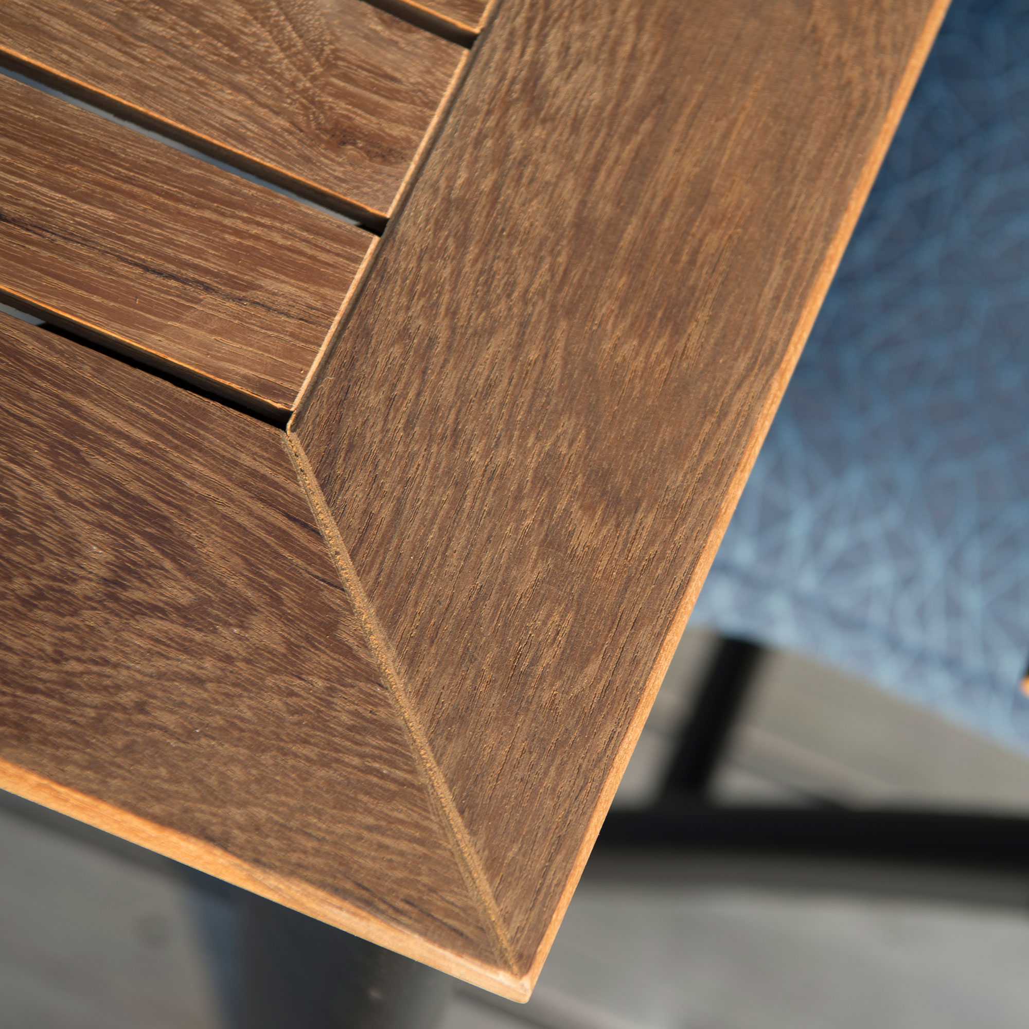 Matbord Hillerstorp Nydala, Förlängningsbart Träbord Utomhus i Teak/Aluminium 96x150-200 cm