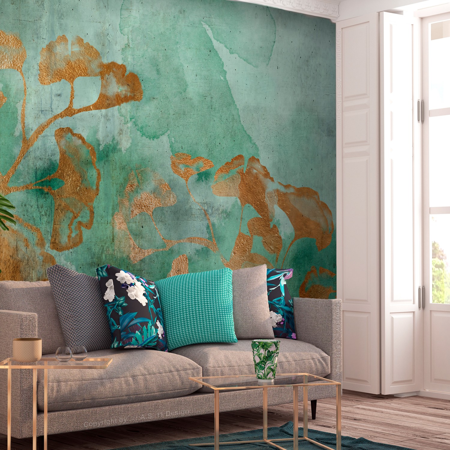 Fototapet Arkiio Copper Ginkgo
