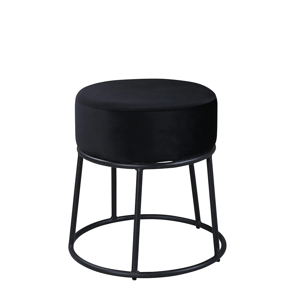 Petra sittpuff Svart/Svart Sittpuff Venture Home Petra