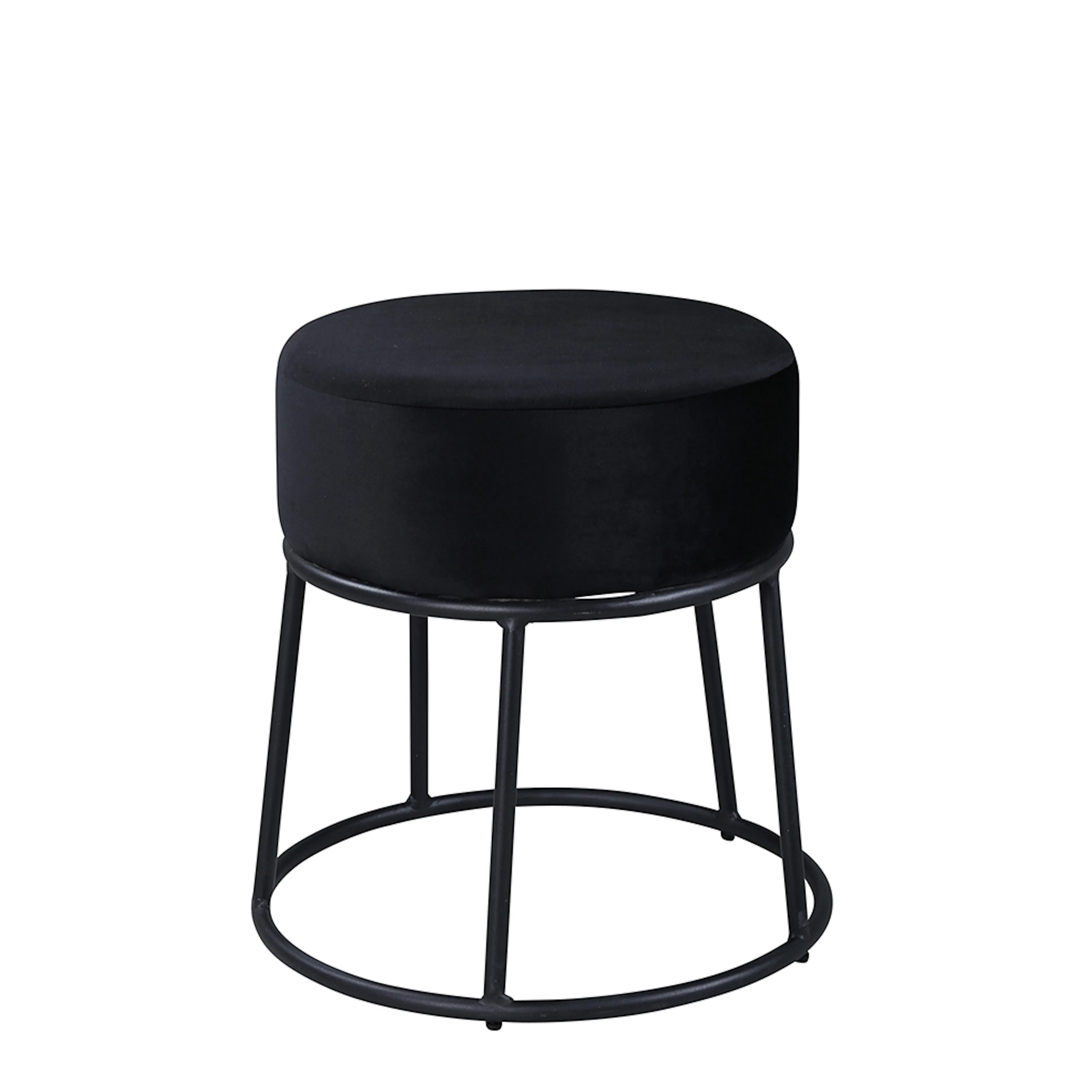 Petra sittpuff Svart/Svart Sittpuff Venture Home Petra
