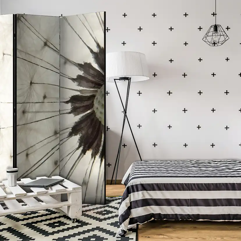 Rumsavdelare Skärmvägg Arkiio White Dandelion 135x172 cm